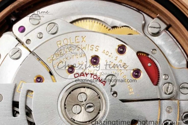 0517 Stretchable Daytona 116515 QF 1:1 Best Edition Black RG Dial on Oysterflex Rubber Strap SA 2273